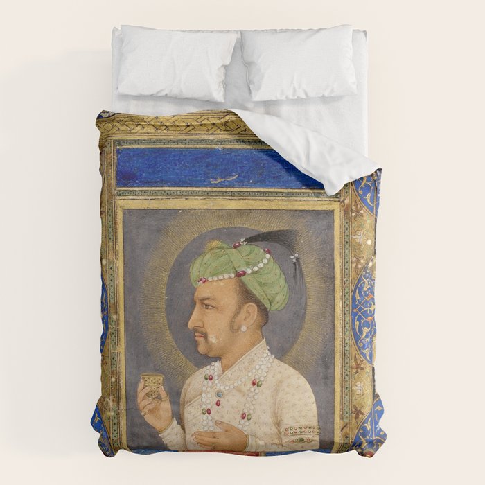 Antique Indian Miniature Painted Illustration Duvet Cover Gallery Image 6