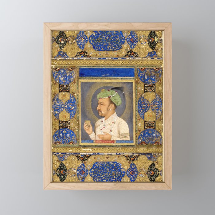 Antique Indian Miniature Painted Illustration Mini Art Print Gallery Image 1