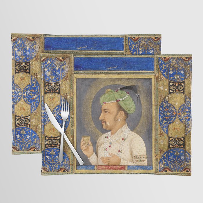 Antique Indian Miniature Painted Illustration Placemat Gallery Image 1