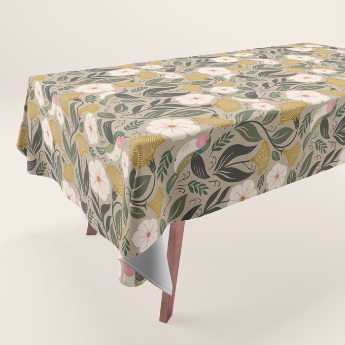 Hummingbird and Flowers Tablecloth Gallery Image 1