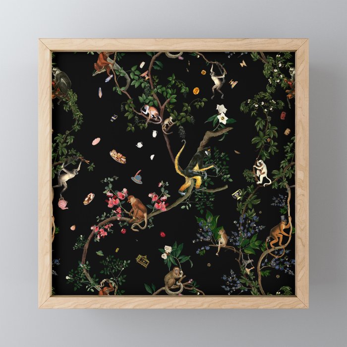 Monkey World Mini Art Print Gallery Image 1