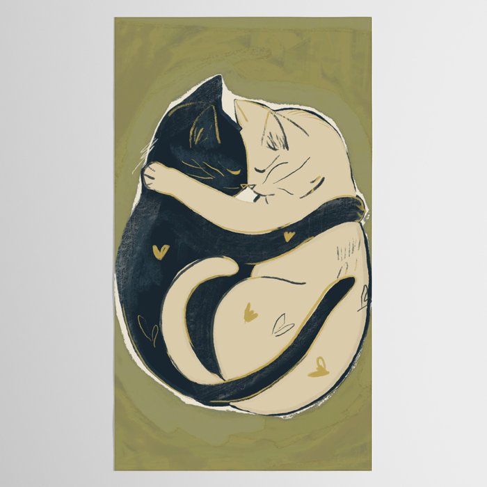 Cats In Love Tablecloth Gallery Image 2