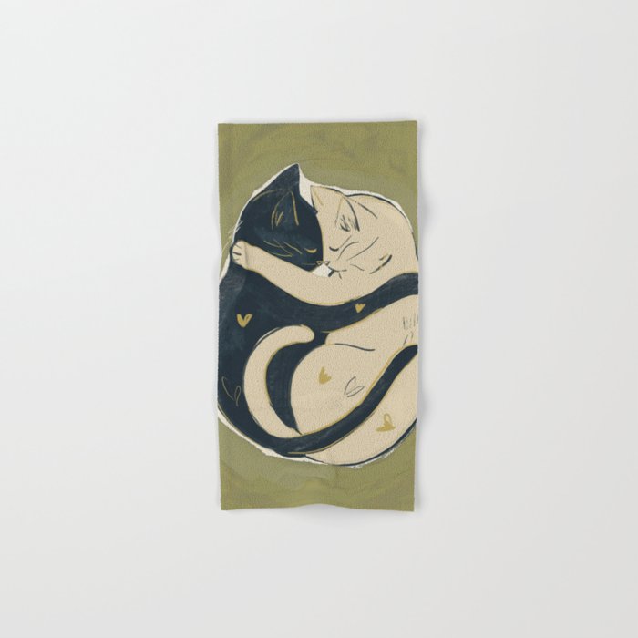 Cats In Love Bath Towel Gallery Image 1
