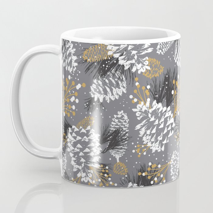 Festive Forest - Grey Coffee Mug Gallery Image 3