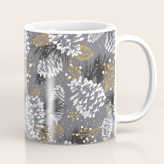 Festive Forest - Grey Coffee Mug Gallery Image 1