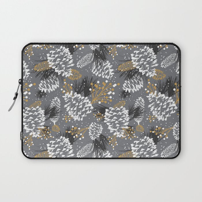 Festive Forest - Grey Laptop Sleeve Gallery Image 1