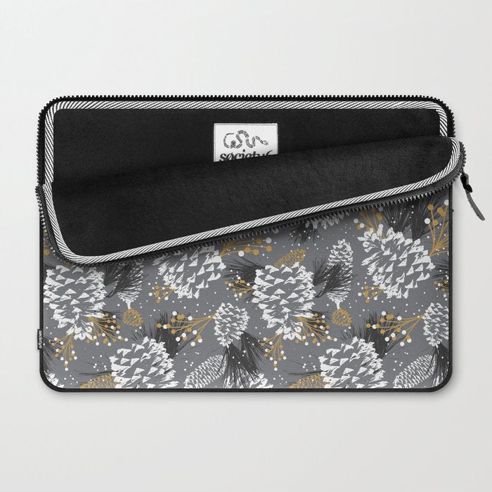 Festive Forest - Grey Laptop Sleeve Gallery Image 2