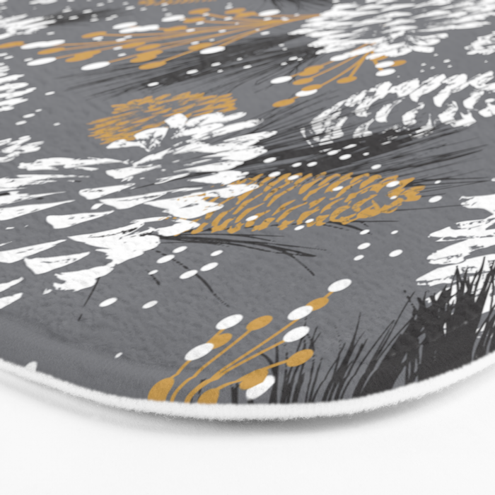 Festive Forest - Grey Bath Mat Gallery Image 3