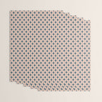 Mid Century Modern Atomic Stars Pattern in Steel Teal Blue and Pale Blush Pink Wrapping Paper Gallery Image 3