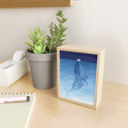 Whale blue ocean Mini Art Print Gallery Image 2