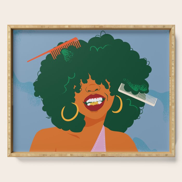 Gold Teeth Shorty Serving Tray Gallery Image 1