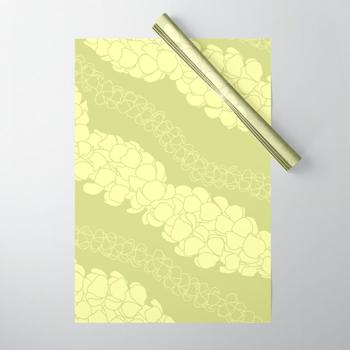 Puakenikeni lei Hawaii art v1 Wrapping Paper Gallery Image 1