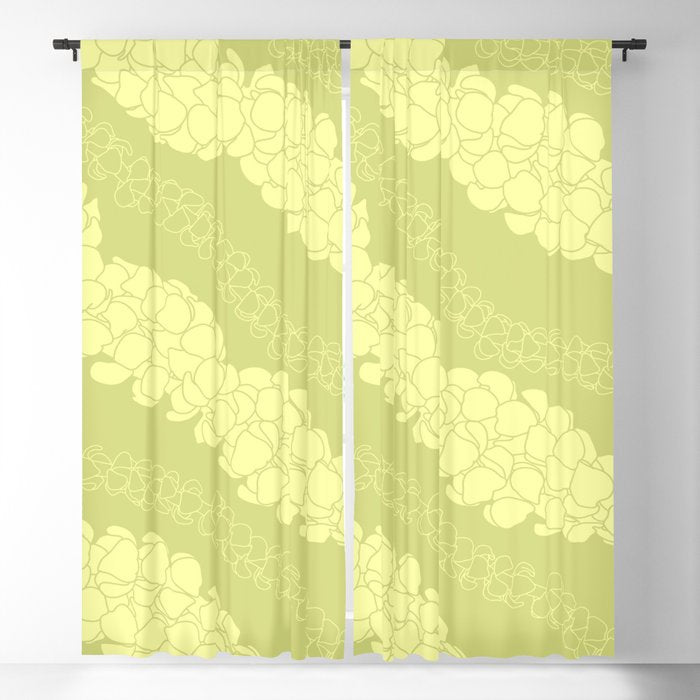 Puakenikeni lei Hawaii art v1 Window Curtain Gallery Image 5