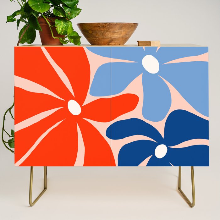 Abstract Matisse Paris Floral Market  Credenza Gallery Image 1