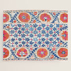 Bokhara Nim Suzani Southwest Uzbekistan Embroidery Print Jigsaw Puzzle Gallery Image 1