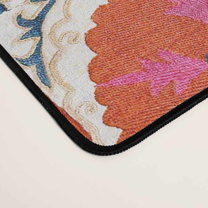 Bokhara Nim Suzani Southwest Uzbekistan Embroidery Print Desk Mat Gallery Image 4