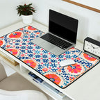 Bokhara Nim Suzani Southwest Uzbekistan Embroidery Print Desk Mat Gallery Image 2