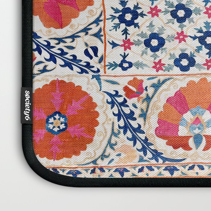 Bokhara Nim Suzani Southwest Uzbekistan Embroidery Print Laptop Sleeve Gallery Image 3