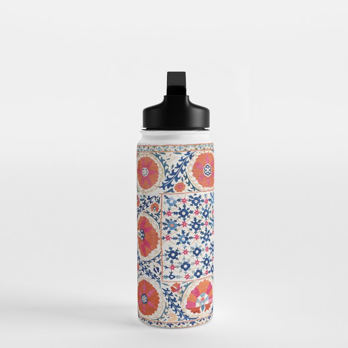 Bokhara Nim Suzani Southwest Uzbekistan Embroidery Print Water Bottle Gallery Image 3