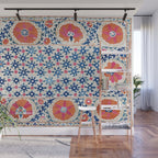 Bokhara Nim Suzani Southwest Uzbekistan Embroidery Print Wall Mural Gallery Image 1