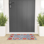 Bokhara Nim Suzani Southwest Uzbekistan Embroidery Print Welcome Mat Gallery Image 3