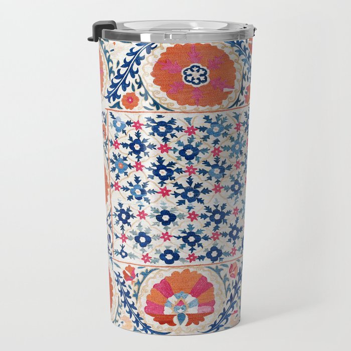 Bokhara Nim Suzani Southwest Uzbekistan Embroidery Print Travel Mug Gallery Image 3