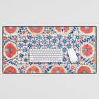 Bokhara Nim Suzani Southwest Uzbekistan Embroidery Print Desk Mat Gallery Image 1