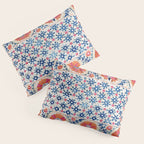 Bokhara Nim Suzani Southwest Uzbekistan Embroidery Print Pillow Sham Gallery Image 3
