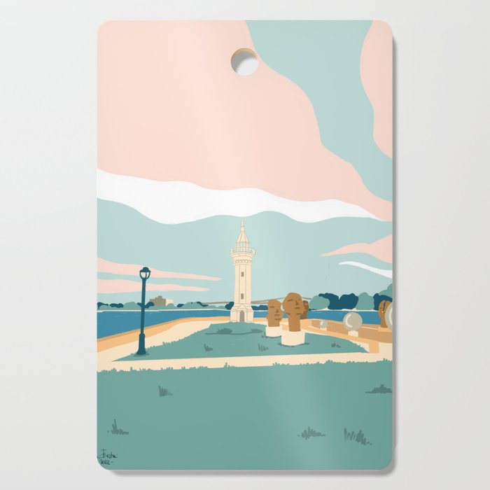 Roosevelt Island, the lighthouse, New York Cutting Board Gallery Image 1