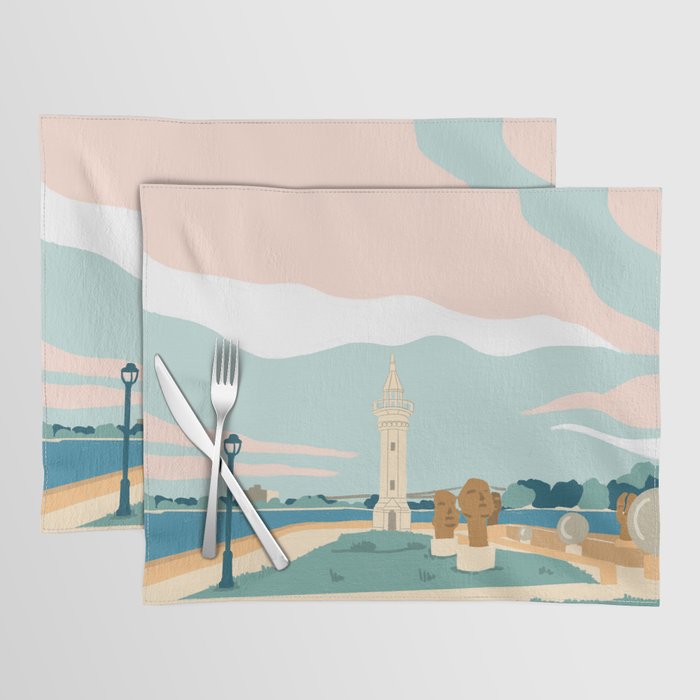 Roosevelt Island, the lighthouse, New York Placemat Gallery Image 1