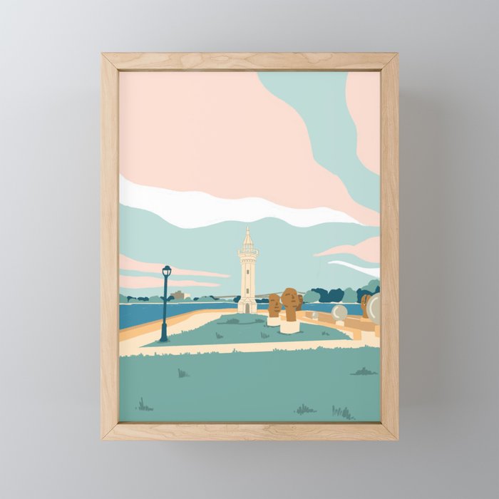 Roosevelt Island, the lighthouse, New York Mini Art Print Gallery Image 1