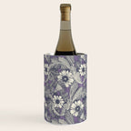 acanthus navy blue violet Wine Chiller Gallery Image 1