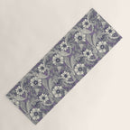 acanthus navy blue violet Yoga Mat Gallery Image 1