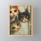Peeping III Mini Art Print Gallery Image 1