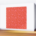 Folk Art Bunnies - Tomato and Pink Wall Mural Gallery Image 2