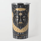 Wild & Free Wolf - Gold & Grey Travel Mug Gallery Image 1