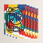 The Bauhaus Mondrian Graffiti Boy Art Wrapping Paper Gallery Image 3