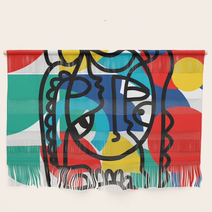 The Bauhaus Mondrian Graffiti Boy Art Wall Hanging Gallery Image 1