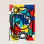 The Bauhaus Mondrian Graffiti Boy Art Stationery Card Gallery Image 2