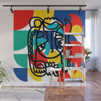 The Bauhaus Mondrian Graffiti Boy Art Wall Mural Gallery Image 1