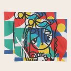 The Bauhaus Mondrian Graffiti Boy Art Placemat Gallery Image 1