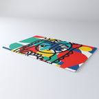 The Bauhaus Mondrian Graffiti Boy Art Rug Gallery Image 3