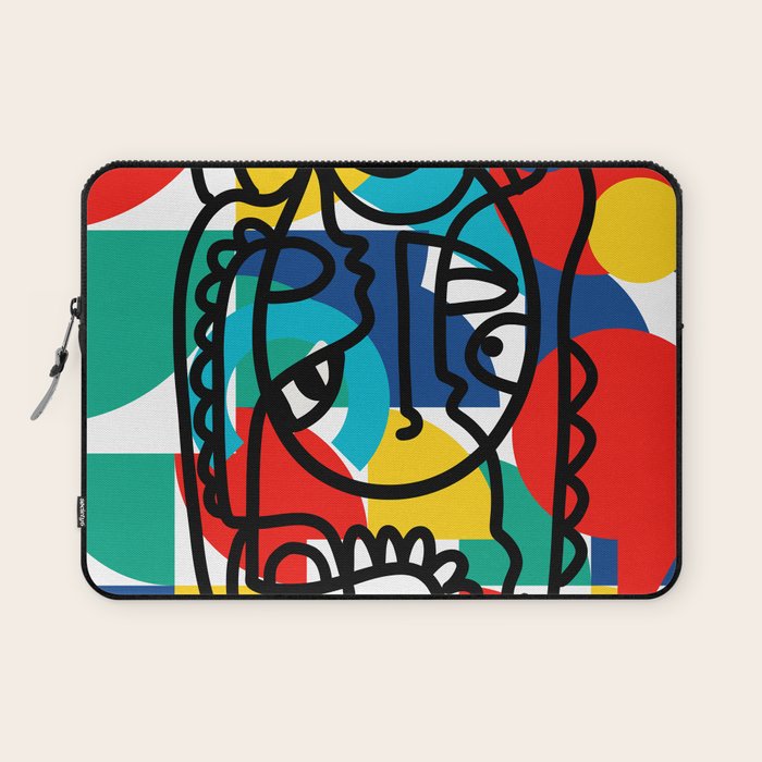 The Bauhaus Mondrian Graffiti Boy Art Laptop Sleeve Gallery Image 1