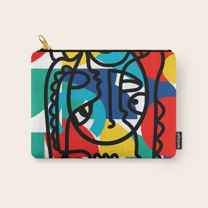 The Bauhaus Mondrian Graffiti Boy Art Carry All Pouch Gallery Image 1