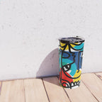 The Bauhaus Mondrian Graffiti Boy Art Travel Mug Gallery Image 4