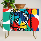 The Bauhaus Mondrian Graffiti Boy Art Credenza Gallery Image 1