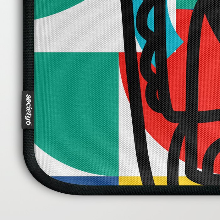 The Bauhaus Mondrian Graffiti Boy Art Laptop Sleeve Gallery Image 3