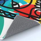 The Bauhaus Mondrian Graffiti Boy Art Rug Gallery Image 4