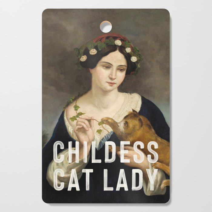 Childless Cat Lady Cutting Board Gallery Image 1