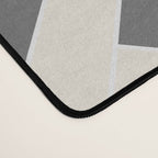 Black Gray Ivory Herringbone Pattern Pairs Valspar 2023 COTY Cozy White 3008-10C Desk Mat Gallery Image 4